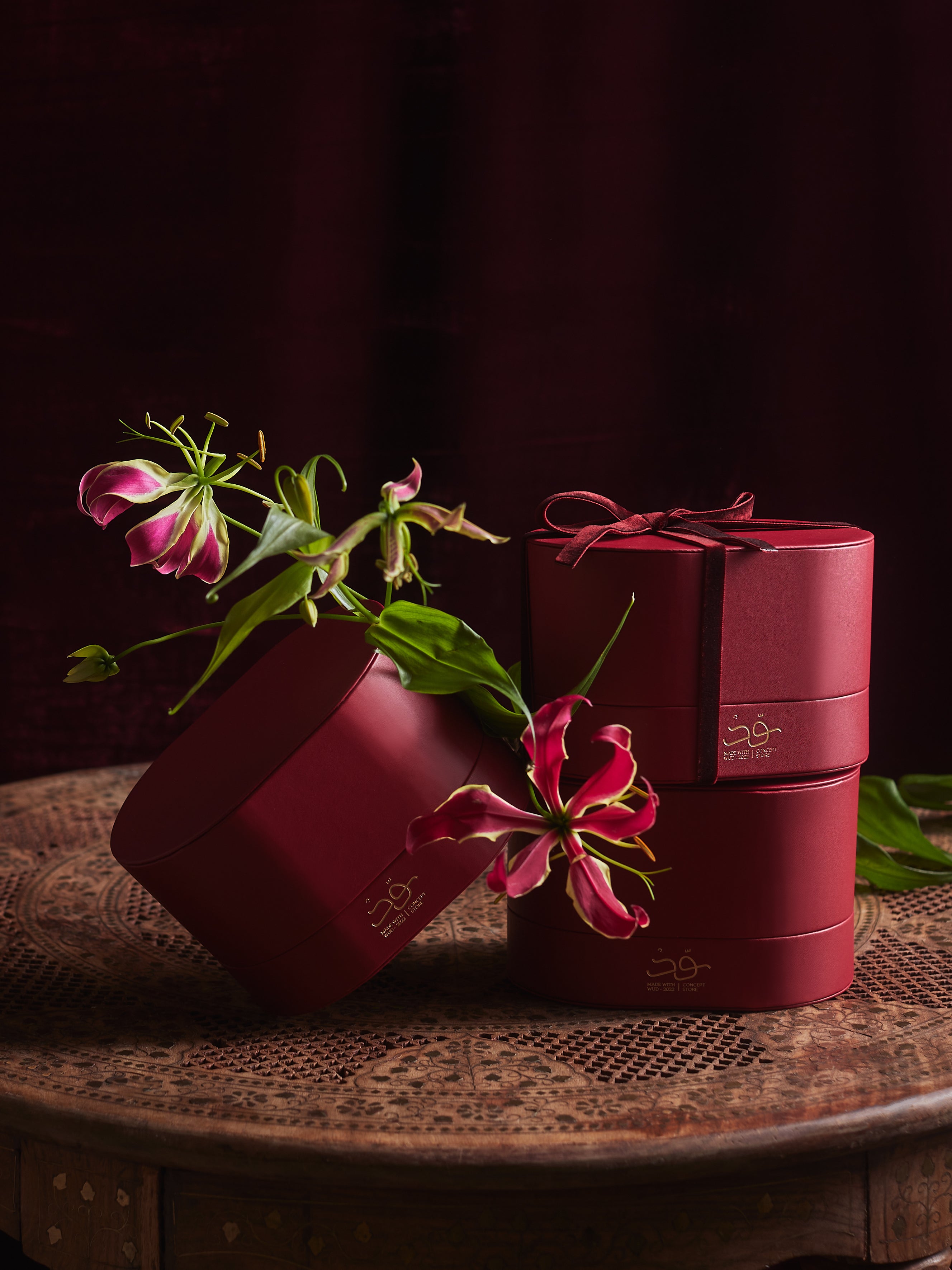 5 wud pcs giveaway Maroon