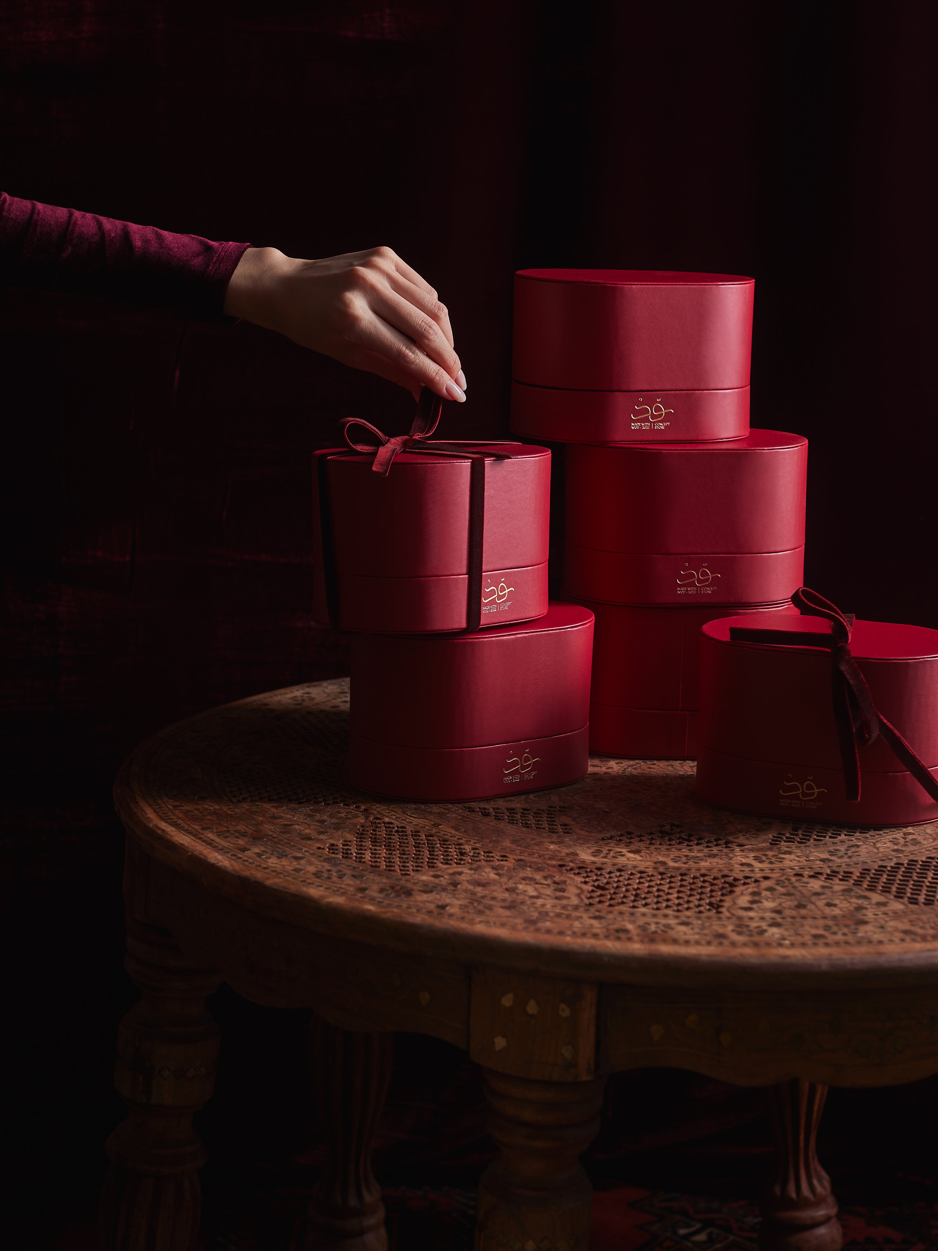 10 Pcs Wud Giveaways Maroon